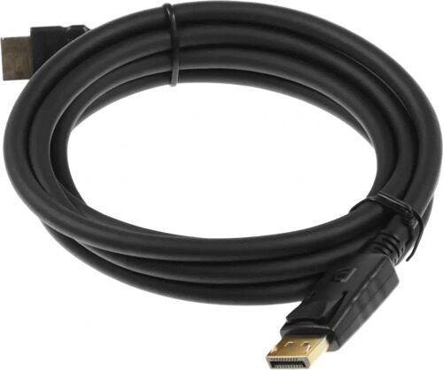 Кабель DisplayPort (m) - HDMI (m), 2м, черный