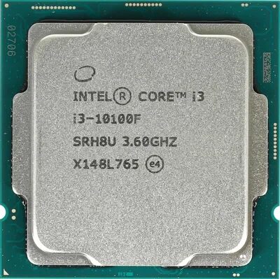 Процессор Intel Core i3 10100F, LGA 1200, OEM [cm8070104291318 srh8u]